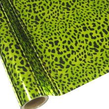 Load image into Gallery viewer, APS Transfer Foil By the foot (12” x 12”) / Leopard Green Animal Print Foils
