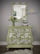 Load image into Gallery viewer, Allure Design &amp; Creations Vintage American Signature Bamboo and Rattan Bombay Chest with Mirror
