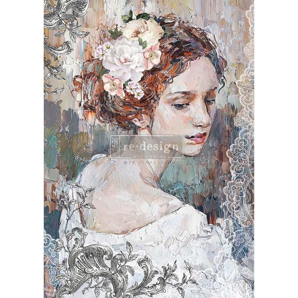 thumbnail image 2 of Redesign Decor Rice Paper - Fleurette Dress - 11.5" X 16.25" - Re·Design With Prima 2 of 11