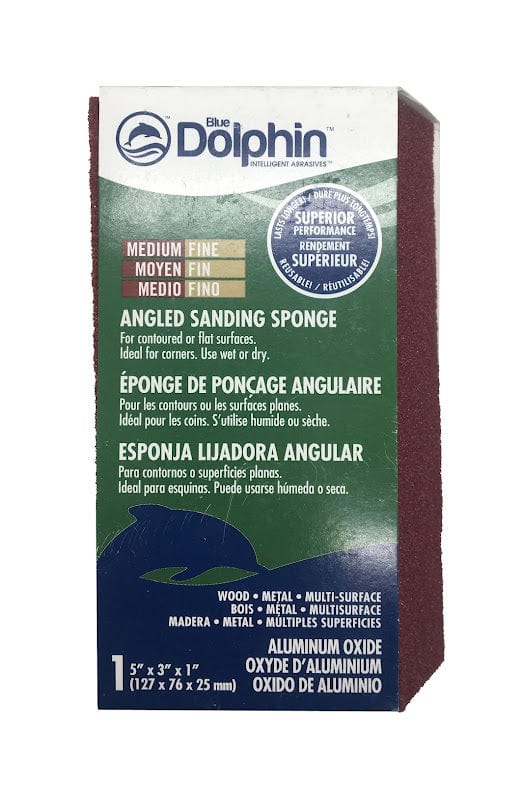 Fusion Angled - Fine/Medium Blue Dolphin Sanding Sponges