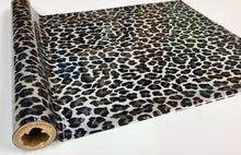 Load image into Gallery viewer, APS Animal Print Foils By the foot / Wild Leopard Spots Silver - Large Animal Print Foils
