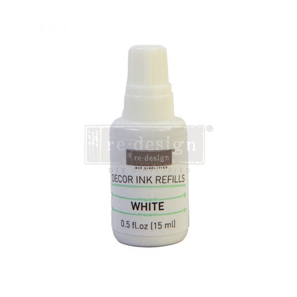 ReDesign with Prima Art Ink REDESIGN DECOR INK REFILL – WHITE – 0.5 OZ REFILL
