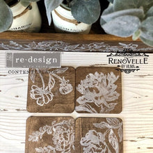 Load image into Gallery viewer, ReDesign with Prima CLEARLY-ALIGNED DÉCOR STAMPS – LINEAR FLORAL – 12×12 CLEAR CLING
