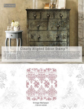 Load image into Gallery viewer, ReDesign with Prima CLEARLY-ALIGNED DÉCOR STAMPS – VINTAGE WALLPAPER – 12×12 CLEAR CLING
