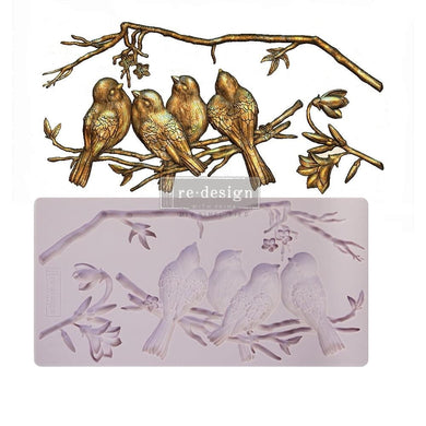 ReDesign with Prima Craft Molds REDESIGN DECOR MOULDS® – AVIAN LOVE – 5″X10″, 8MM THICKNESS