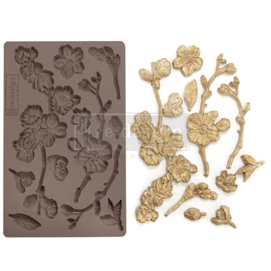 ReDesign with Prima Craft Molds REDESIGN DÉCOR MOULDS®- CHERRY BLOSSOMS 5″X 8″ 8 MM THICKNESS