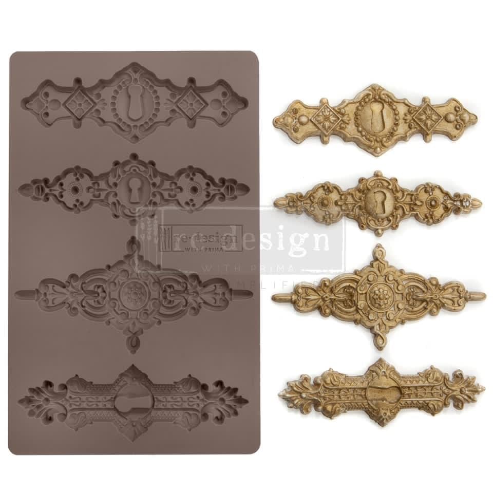 ReDesign with Prima Craft Molds REDESIGN DÉCOR MOULDS® -TULUMN KEYHOLES 5″X 8″ 8 MM THICKNESS