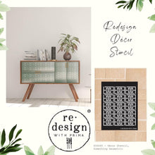 Load image into Gallery viewer, ReDesign with Prima DECOR STENCILS® – SOMETHING GEOMETRIC – 1 PC, SHEET SIZE 9″X12″ - NEW RELEASE!
