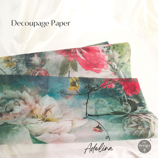 ReDesign with Prima Decor Tissue Paper DECOUPAGE DECOR TISSUE PAPER 19×30 – ADELINA – 1 SHEET, 19″X30″