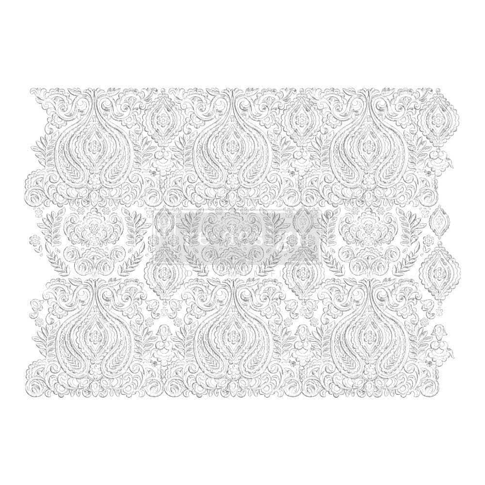 ReDesign with Prima DECOR TRANSFERS® 24×35 – WHITE ENGRAVING – TOTAL SHEET SIZE 24″X35″, CUT INTO 3 SHEETS