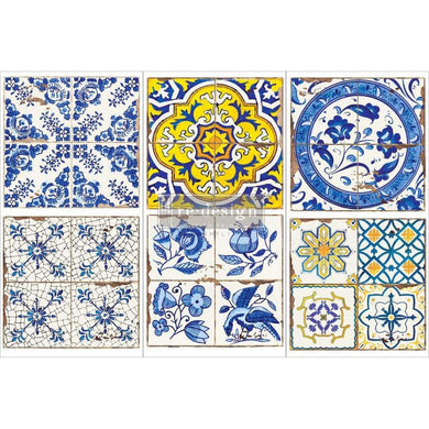 ReDesign with Prima DECOR TRANSFERS® – CASA TILES – 3 SHEETS, 6″X12″