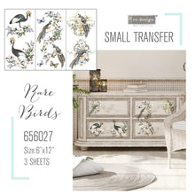 Load image into Gallery viewer, ReDesign with Prima Decor Transfers DECOR TRANSFERS® – RARE BIRDS – 3 SHEETS, 6″X12″
