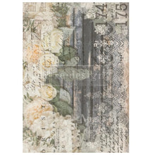 Load image into Gallery viewer, ReDesign with Prima Decor Transfers DECOR TRANSFERS® – WHITE FLEUR – TOTAL SHEET SIZE 24×35, CUT TO 3 SHEETS
