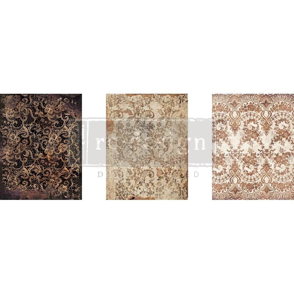 ReDesign with Prima DECOR TRANSFERS® – DELICATE LACE – 3 SHEETS, 8.5″X11″