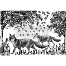 Load image into Gallery viewer, ReDesign with Prima DECOR TRANSFERS® – FOX MEADOWS – TOTAL SHEET SIZE 24″X35″, CUT INTO 2 SHEETS
