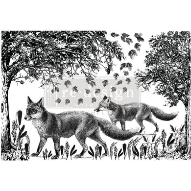 ReDesign with Prima DECOR TRANSFERS® – FOX MEADOWS – TOTAL SHEET SIZE 24″X35″, CUT INTO 2 SHEETS