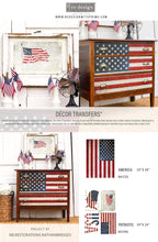 Load image into Gallery viewer, ReDesign with Prima Decor Transfers REDESIGN DÉCOR TRANSFERS® – AMERICA SIZE 23″X 30″
