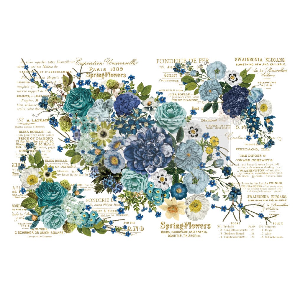 ReDesign with Prima Decor Transfers REDESIGN DECOR TRANSFERS® – COSMIC ROSES DESIGN SIZE 44″ X 30″ 6 SHEETS