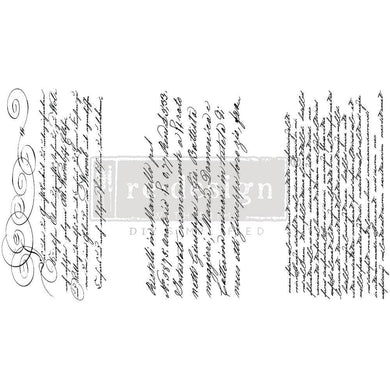 ReDesign with Prima DECOR TRANSFERS® – SECRET LETTER – 3 SHEETS, 6″X12″