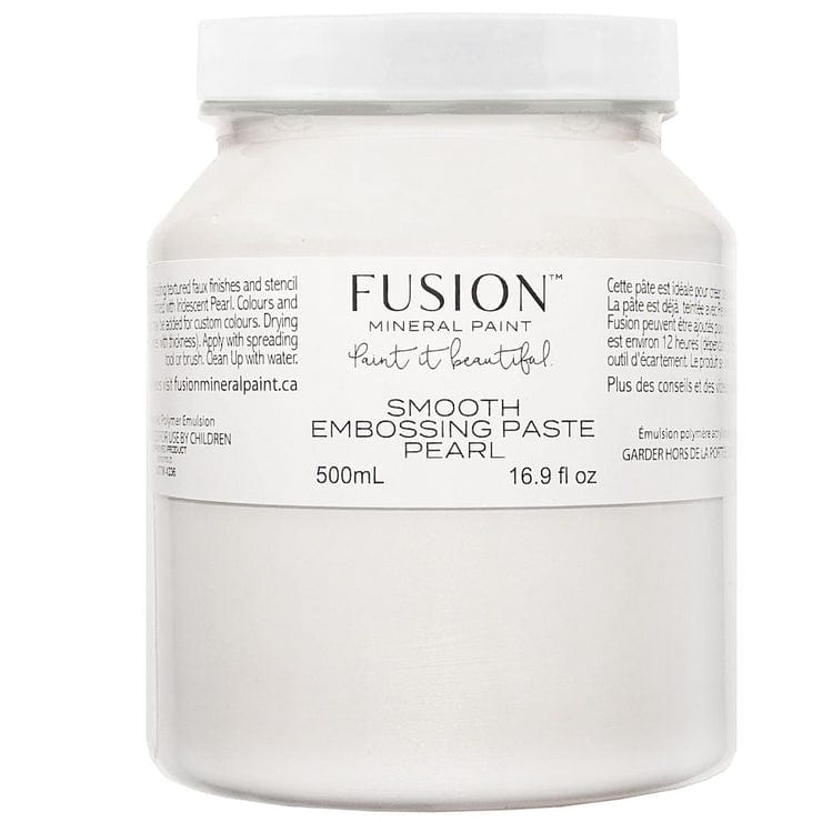 Fusion Embossing Paste 16.9 fl oz (500 mL) Smooth Embossing Paste - Pearl - by Fusion Mineral Paint