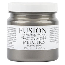 Load image into Gallery viewer, Fusion Fusion Mineral Paint 250mil (8.5oz) / Brushed Steel Fusion Metallic Paint
