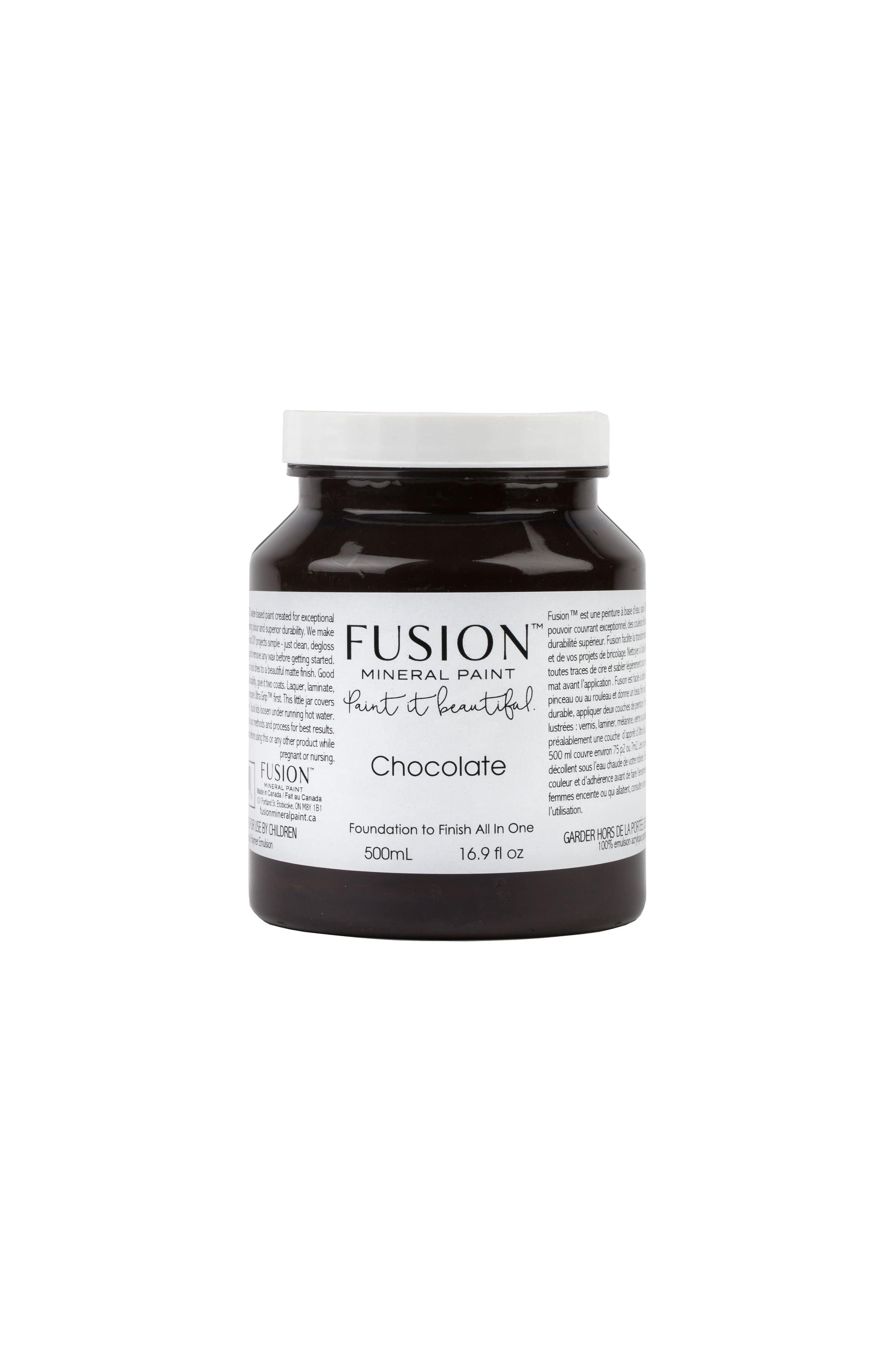 Fusion Fusion Mineral Paint Pint 500mil or 16.9oz Fusion Mineral Paint - Chocolate