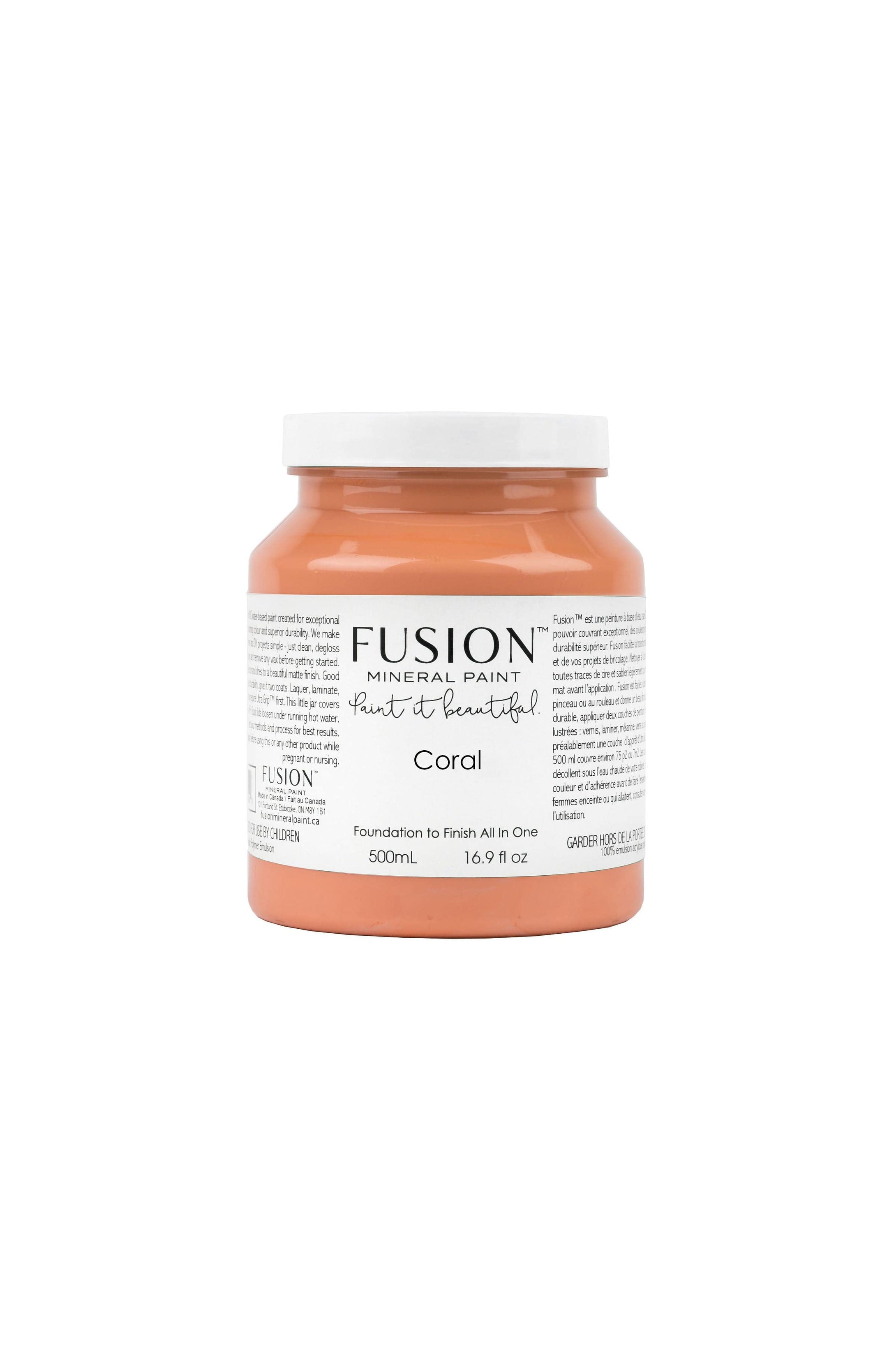 Fusion Fusion Mineral Paint Pint 500mil or 16.9oz Fusion Mineral Paint - Coral