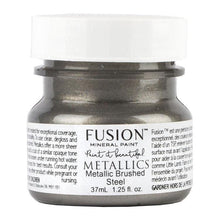Load image into Gallery viewer, Fusion Fusion Mineral Paint Tester 37mil (1.25 oz) / Brushed Steel Fusion Metallic Paint

