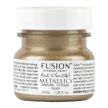 Load image into Gallery viewer, Fusion Fusion Mineral Paint Tester 37mil (1.25 oz) / Vintage Gold Fusion Metallic Paint
