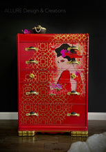 Load image into Gallery viewer, Allure Design &amp; Creations Geisha Girl Waterfall Dresser
