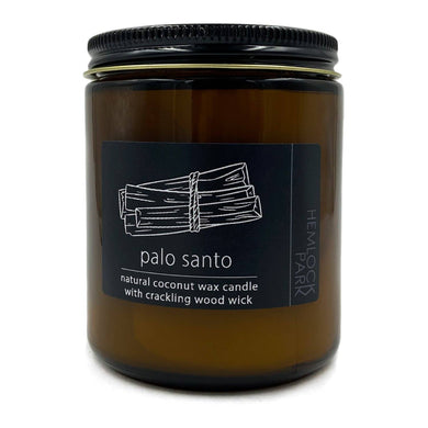 Hemlock Park Home & Garden Palo Santo | Wood Wick Coconut Wax Candle