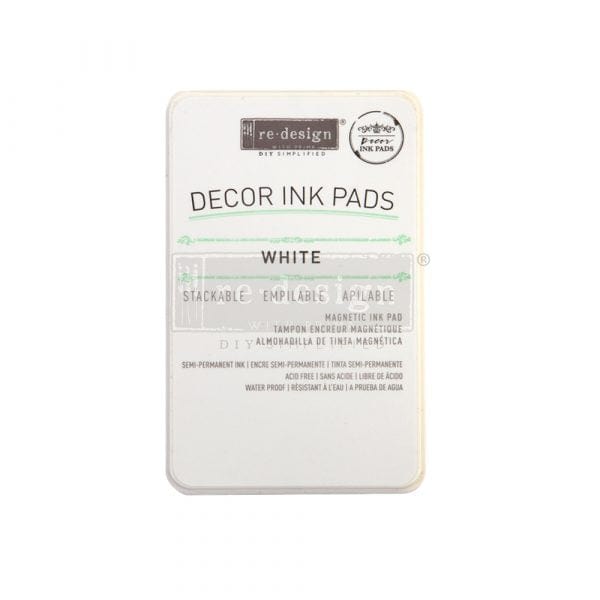 ReDesign with Prima Ink Pads REDESIGN DECOR INK PAD – WHITE – MAGNETIC INK PAD