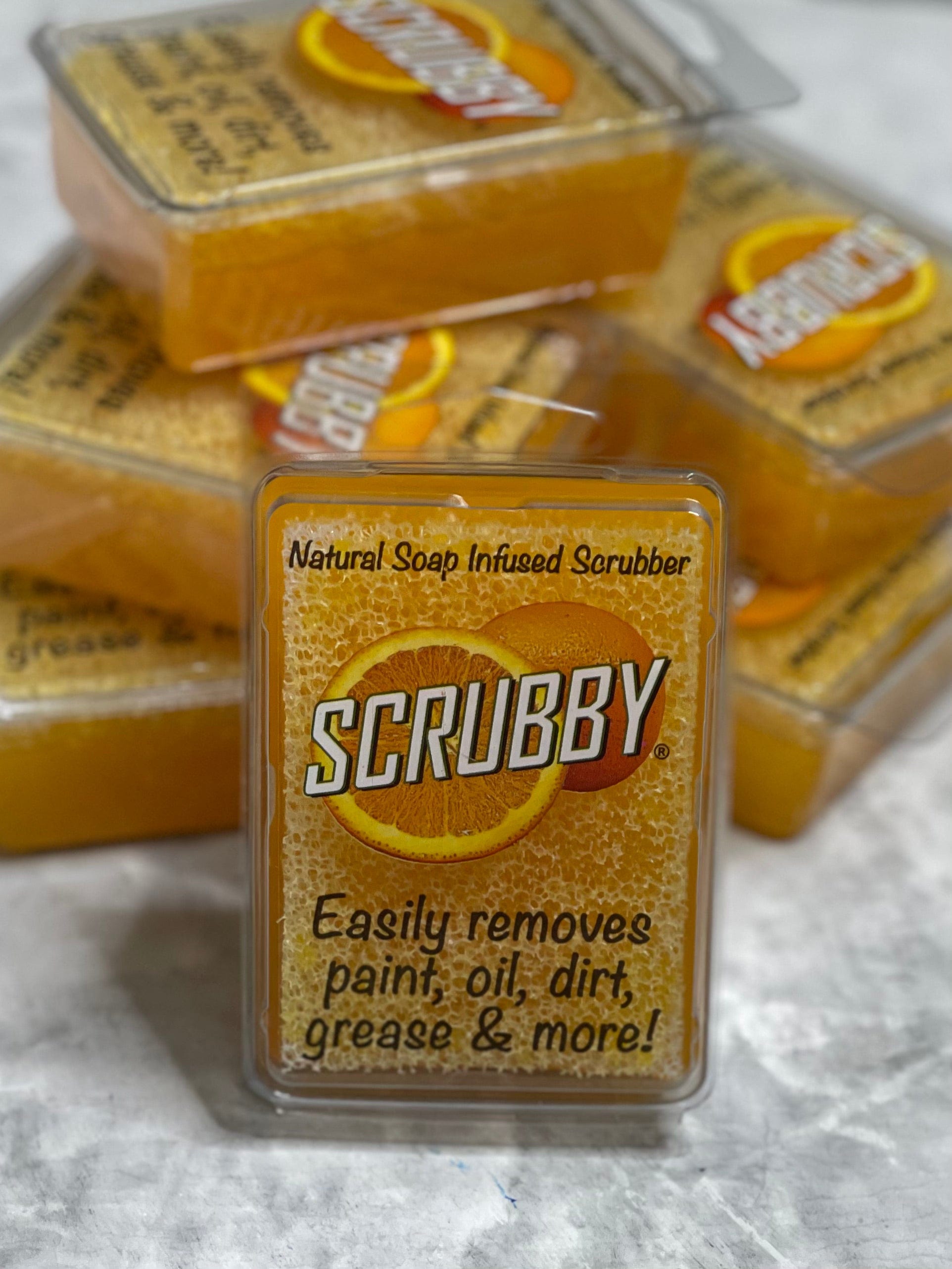Allure Design & Creations Paint Brush Cleaner Orange Scrubby Soap