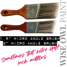 Load image into Gallery viewer, Wise Owl PAINT BRUSHES 2&quot; Micro Angle ~ BEST WITH OHE Premium Brushes Wise Owl Brushes
