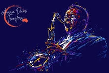 Load image into Gallery viewer, Aussie Poster Print A1 - 59.4cm x 84cm / 23.4&quot; x 33.1&quot; Saxy Jazz - Poster Print

