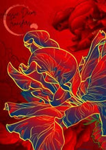 Load image into Gallery viewer, Aussie Red &amp; Gold Petals - Poster Print
