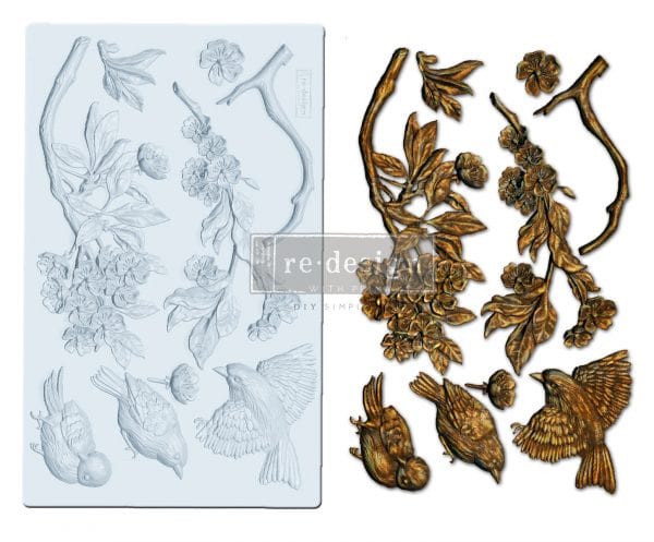 ReDesign with Prima REDESIGN DECOR MOULDS® – AVIARY – 5″X8″, 8MM THICKNESS