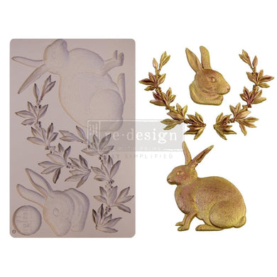 ReDesign with Prima REDESIGN DECOR MOULDS® – MEADOW HARE – 1 PC, 5″X8″, 8MM THICKNESS