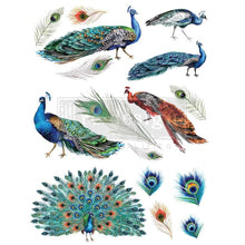 Load image into Gallery viewer, ReDesign with Prima REDESIGN DECOR TRANSFERS® – PEACOCK DREAMS DESIGN SIZE 24″ X 32″
