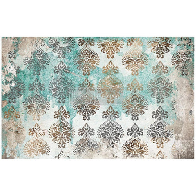 ReDesign with Prima REDESIGN DECOUPAGE DÉCOR TISSUE PAPER – PATINA FLOURISH – 1 SHEET, 19″X30″