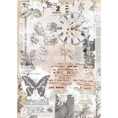ReDesign with Prima Redesign Decoupage Rice Paper HERB’S MEMORY - REDESIGN DECOR RICE PAPER – 11.5″ X 16.25″
