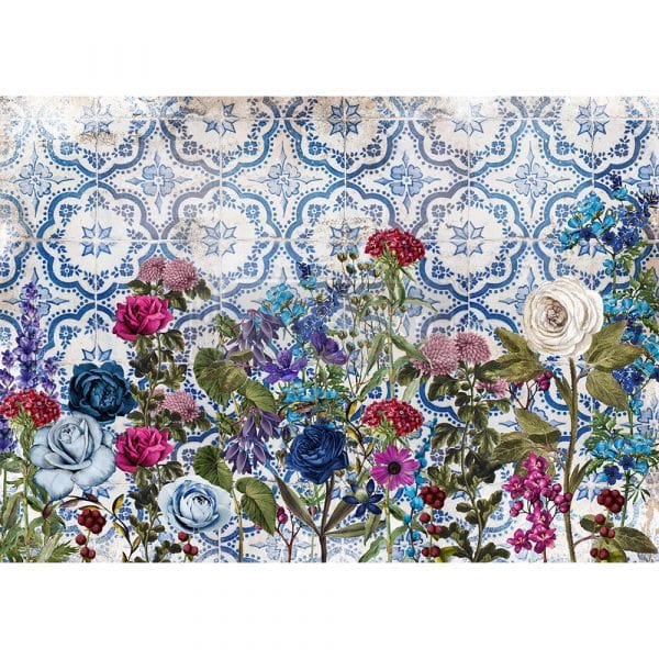 ReDesign with Prima Redesign Decoupage Rice Paper REDESIGN DECOR RICE PAPER – MOONLIGHT GARDEN – 11.5″ X 16.25″